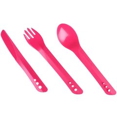 Виделка, ложка, ніж Lifeventure Ellipse Cutlery pink