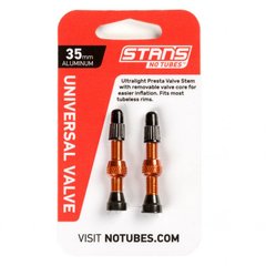 Безкамерний ніпель Stan's Notubes FV 35мм помаранчевий (1 шт)