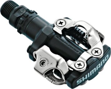 Педали контактные Shimano PD-M520, SPD черные, Черный