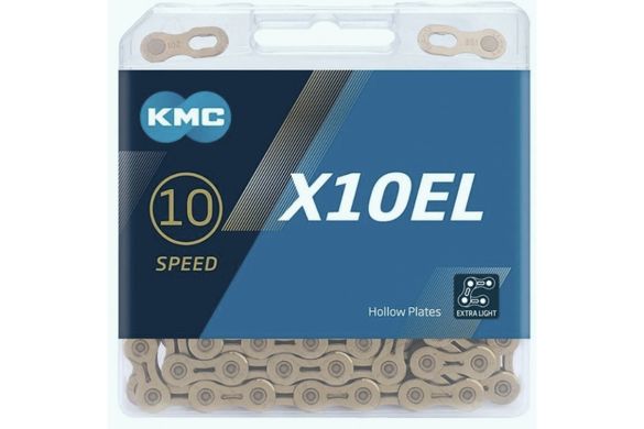 Ланцюг KMC X10EL Silver 10 швидкостей 114 ланок срібний + замок