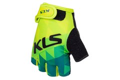 Детские перчатки с короткими пальцами KLS Yogi лайм M: 8-10 років