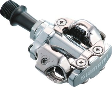 Педали контактные Shimano PD-M540, SPD, серебр, Серебристый