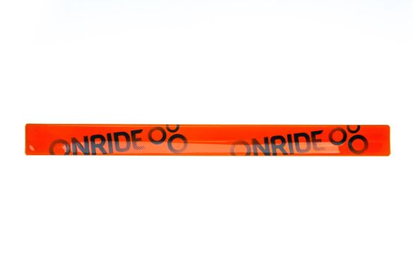 Світловідбиваюча смужка ONRIDE Класік 3х34см помаранчева, Помаранчевий
