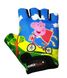 Велоперчатки детские PowerPlay 5473 Peppa Pig голубые XS (возраст 7-9 лет)