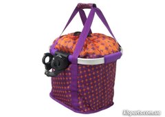 Корзина-сумка KLS Shopper на руль велосипеда фиолетовый