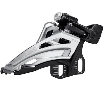 Переключатель передний Shimano FD-M4100-E, DEORE 2X10, SIDE SWING, FRONT-PULL, монтаж E-TYPE, макс. 38зуб.