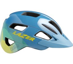 Шлем LAZER Gekko подростковый, сине-желтый, Unisize (50-56 см)