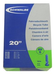 Камера Schwalbe AV6 20x1-1 / 8-1.50 (28 / 40-406) AV 40мм