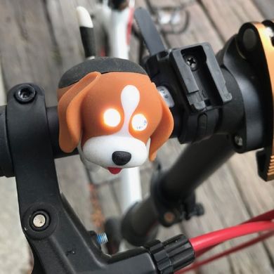 Фонарик-мигалка для детского велосипеда Zoonimal Собака, LED, на руль. Свечение: Белый