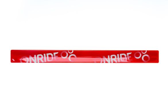Светоотражающая полоска ONRIDE Классик 3х34 см красная, Красный