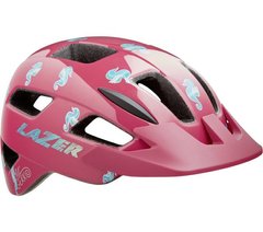 Шлем LAZER Lil Gekko детский, розовый з морскими коньками, Розовый, S (46 - 50 см)