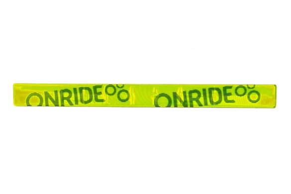 Светоотражающая браслет на запястье или штаны, фликер ONRIDE v2 размер L, Зелёный
