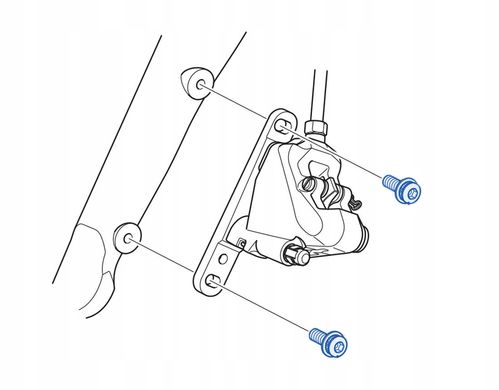 Фіксуючий гвинт адаптера Shimano BR-RS505 Flat Mount