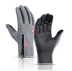 Теплі непродуваемое рукавички Windstop + Touch сірі S