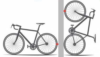 Крепление для шоссейного велосипеда к стене, 23-32 мм