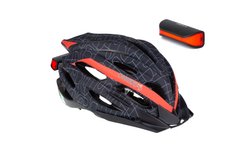 Шлем ONRIDE Grip черный/красный M (55-58 см) + Мигалка ONRIDE Slit