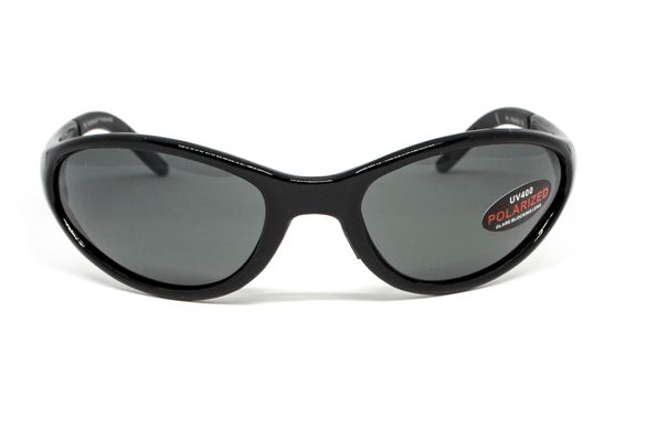 Очки поляризационные BluWater Venice Polarized (gray) серые в черной глянцевой оправе