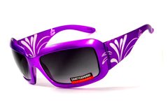 Окуляри захисні Global Vision Passion Purple (gradient smoke) чорні з градієнтом в фіолетовій оправі