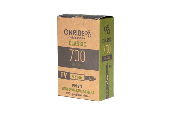 Камера ONRIDE Classic 700x19-23c FV 48 RVC - разборный ниппель