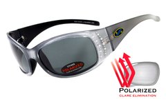 Окуляри поляризаційні BluWater Biscayene Silver Polarized (gray) чорні