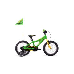 Велосипед Ghost POWERKID 16" , зелено-желто-черный, 2020