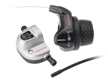 Шифтер Shimano SL-3S41 NEXUS REVO SHIFTER 3-скоростей. коротк. грипса, рубашка, трос +BELL. ОЕМ