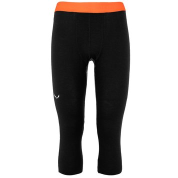 Термоштаны мужские Salewa CRISTALLO WARM AMR M 3/4 TIGHT - 46/S - черный