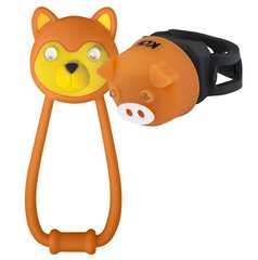 Мигалки детские KLS Animal набор (передняя задняя) оранжевый