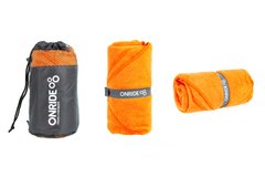 Полотенце из махровой микрофибры ONRIDE Dry оранжевое (120х60) в чехле, Оранжевый