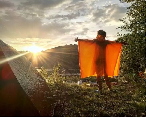 Пончо AceCamp Vinyl Rain Poncho orange