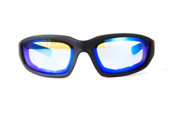 Окуляри фотохромні (захисні) Global Vision KickBack Photochromic (G-Tech™ blue) Anti Fog, фотохромні дзеркальні сині **