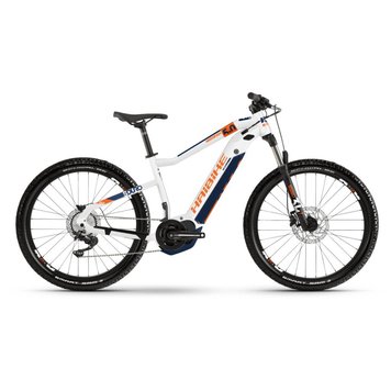 Электровелосипед Haibike SDURO HardSeven 5.0 i500Wh 10 s. Deore 27.5", рама L, бело-оранжево-синий, 2020, тестовый 700км