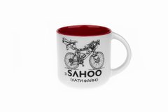 Чашка SAHOO "З Sahoo їхати файно" бело-красная 350мл