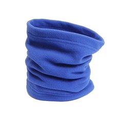 Детский флисовый теплый бафф/шарф, с затяжкой и фиксатором, Синий, Синий, Unisize